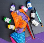 LEATHER VOGUE DERİ BOYASI METALİK LVM-07 GÜMÜŞ 50 ML - 2