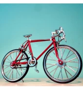 Vintage Ölçekli Metal Model Bisiklet thumbnail 2