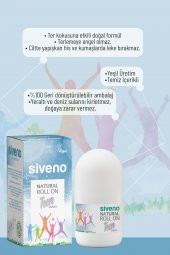 Siveno %100 Doğal Roll-On Unısex Deodorant Ter Kokusu Önleyici Bitkisel Lekesiz Vegan 50 ml - 5