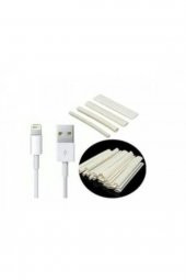 Apple Orjinal Iphone Uyumlu Lightning  Usb Şarj Kablosu Koruyucu Isıyla Daralan Makaron Kablo Kılıf - 1