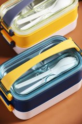 Vagonlife XC-462 1400ml Sarı Çelik Saklama Kabı thumbnail 2