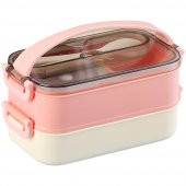 Vagonlife XC-465 1500ml Pembe Çelik Lunch Box thumbnail 1