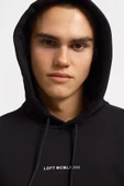 Loft 2034269 Siyah Kapüşonlu Erkek Sweat - 4