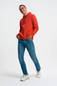 Loft 2034269 Kırmızı Kapüşonlu Erkek Sweat - 3