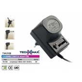 Technomax Kademeli Çok Uçlu Adaptör12V, 9V, 7,5V, 6V, 4,5V 3V 1,5V 500MA - 2