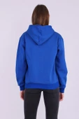 Mavi Basic Oversize Kadın Kapüşonlu Hoodie 3 iplik Sweatshirt - 3