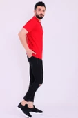 Kırmızı Basic Polo Yaka Erkek Tshirt - 2