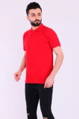 Kırmızı Basic Polo Yaka Erkek Tshirt - 6