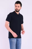 Siyah Basic Polo Yaka Erkek Tshirt - 4
