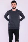 Antrasit Basic Erkek 2 iplik Sweatshirt - 7