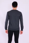 Antrasit Basic Erkek 2 iplik Sweatshirt - 6