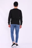 Siyah Basic Erkek 2 iplik Sweatshirt - 6