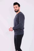 Antrasit Basic Erkek 2 iplik Sweatshirt - 2