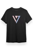 Seventeen Logo Siyah Kısa kol Erkek Tshirt thumbnail 1