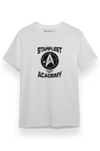 Star Trek Starfleet Academy Beyaz Kısa kol Erkek Tshirt - 1