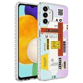 Samsung Galaxy A04S Airbag Kenarlı Renkli Desenli Silikon Elegans Kapak kılıf - 9