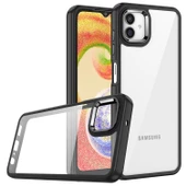 Samsung Galaxy A04 Kamera Çıkıntılı Arkası Şeffaf Köşeleri Parlak Renkli Işlemeli Flora Kapak thumbnail 12