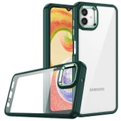 Samsung Galaxy A04 Kamera Çıkıntılı Arkası Şeffaf Köşeleri Parlak Renkli Işlemeli Flora Kapak thumbnail 10