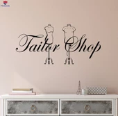 Ofis, Çalışma Odası Duvar Sticker Terzi Dükkanı Logo Terzi Için Mankenler Çıkartmalar - 1