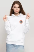 Dragon Ball Z Anime Logo Beyaz Kadın 3ip Kapşonlu Sweatshirt thumbnail 1