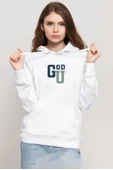 Gen V Godolkin University Abbreviation Beyaz Kadın 3ip Kapşonlu Sweatshirt - 1
