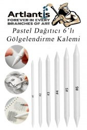 Karakalem Seti 16 Parça 1 Paket Gölgelendirme Kalemi Hamur Silgi Dereceli Kalem Kaynaştırma Kalemi Kara Kalem Dağıtıcı Kalem Kağıt Kalem - 1