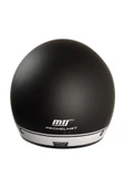 KASK MTS FX-101 MAT SİYAH/BEYAZ ÇENESİZ - 3