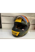Kask Mt Jarama Baux B6 Mat Yeşil/sarı/siyah Cafe Racer - 2