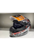 Kask B-503 (817) Güşeş Vizörlü Croco Kırmızı - 2