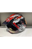 Kask B-503 (817) Güşeş Vizörlü Croco Kırmızı - 4