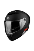 Kask Mt Thunder 4 Sv Solıd A1 Matt Black Şeffaf Vizör thumbnail 1