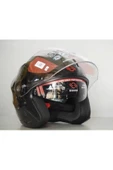 Kask Shıro Sh-450 Çenesiz Parlak Siyah - 2