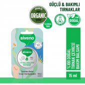 Siveno %100 Doğal Tırnak Çevresi Bakım Balsamı Organik Argan Yağlı Bitkisel Onarıcı Krem Vegan 15 ml - 1