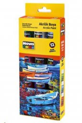 Nova Color Akrilik Boya Şişe 17 ml 12 Li NC-2008 - 1