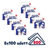 Familia 100'lü Katlanmış Peçete (8 Paket x 100 Yaprak) thumbnail 2