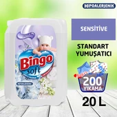 Bingo Soft Çamaşır Yumuşatıcısı Sensitive 5 L Ekonomi Paketi 4'lü - 1