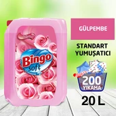 Bingo Soft Çamaşır Yumuşatıcısı Gülpembe 5 L Ekonomi Paketi 4'lü - 1