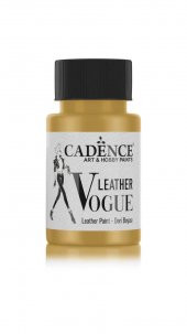 LEATHER VOGUE DERİ BOYASI METALİK LVM-04 ALTIN 50 ML - 1