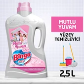 Bingo Büyük Ekonomi Paketi ; Çamaşır Yumuşatıcısı + Bulaşık Sıvısı + Yüzey Temizleyicisi Mutlu Yuvam - 6