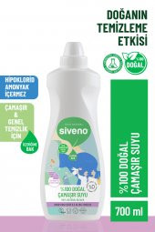 Siveno %100 Doğal Çamaşır Suyu Bitkisel Lavanta Çay Ağacı Tüm Yüzey Ve Kumaşlarda 700 ml - 1