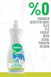Siveno %100 Doğal Bulaşık Sabunu Bitkisel Elde Bulaşık Sabunu Nemlendirici Vegan 500 ml - 2