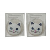 KEDİLİ CEP SOBASI,EL ISITICI,2 ADET SICAK SU TORBASI PVC  9cm - 4