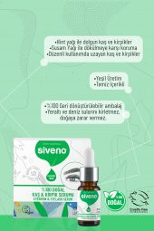 Siveno %100 Doğal Kaş Ve Kirpik Serumu Bitkisel Yoğunlaştırıcı Canlandırıcı Yoğun Bakım Yağı Vegan 10 ml - 6