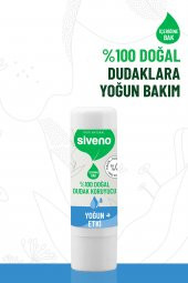 Siveno %100 Doğal Dudak Koruyucu Yoğun Etki Bitkisel Lipbalm Krem Nemlendirici Parlatıcı Onarıcı 6 G - 4