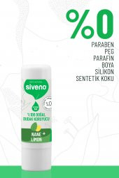 Siveno %100 Doğal Dudak Koruyucu Nane & Limon Bitkisel Lipbalm Krem Nemlendirici Parlatıcı Onarıcı 6 G - 5