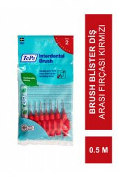 Tepe Interdental Brush Blister Diş Arası Fırçası Kırmızı 0.5 Mm 8li - 1