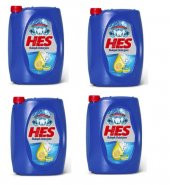 Hes Limon 4 kg Bulaşık Deterjanı 4 Adet - 1