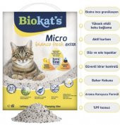 Biokats Bianco Mikro Fresh Extra Bentonit Kedi Kumu 6 Kg - 2