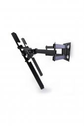 Samsung 40"inç Lcd Led Tv Çift Kollu Hareketli Duvar Askı Aparatı Metal Döküm Sağlam thumbnail 2