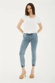 FASHION FRIENDS KADIN BELİ VE PAÇASI LASTİKLİ PANTOLON 23Y-PNT0789K1 - 6